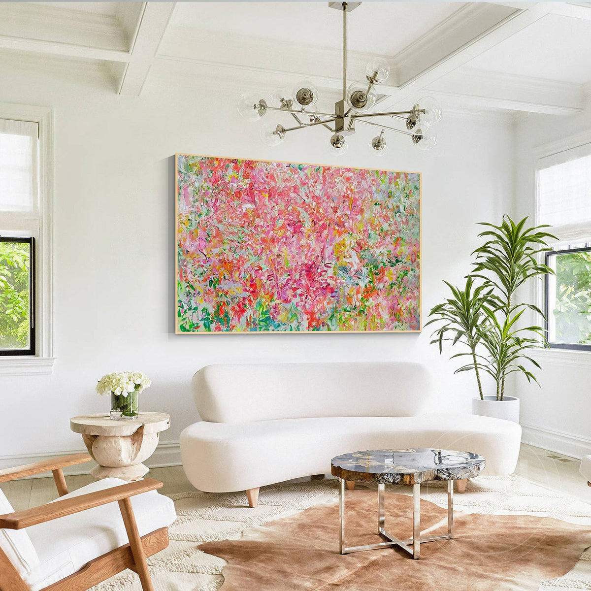Colorful Abstract Flower Wall Art: A Modern Way to Bring Color Into Your Home