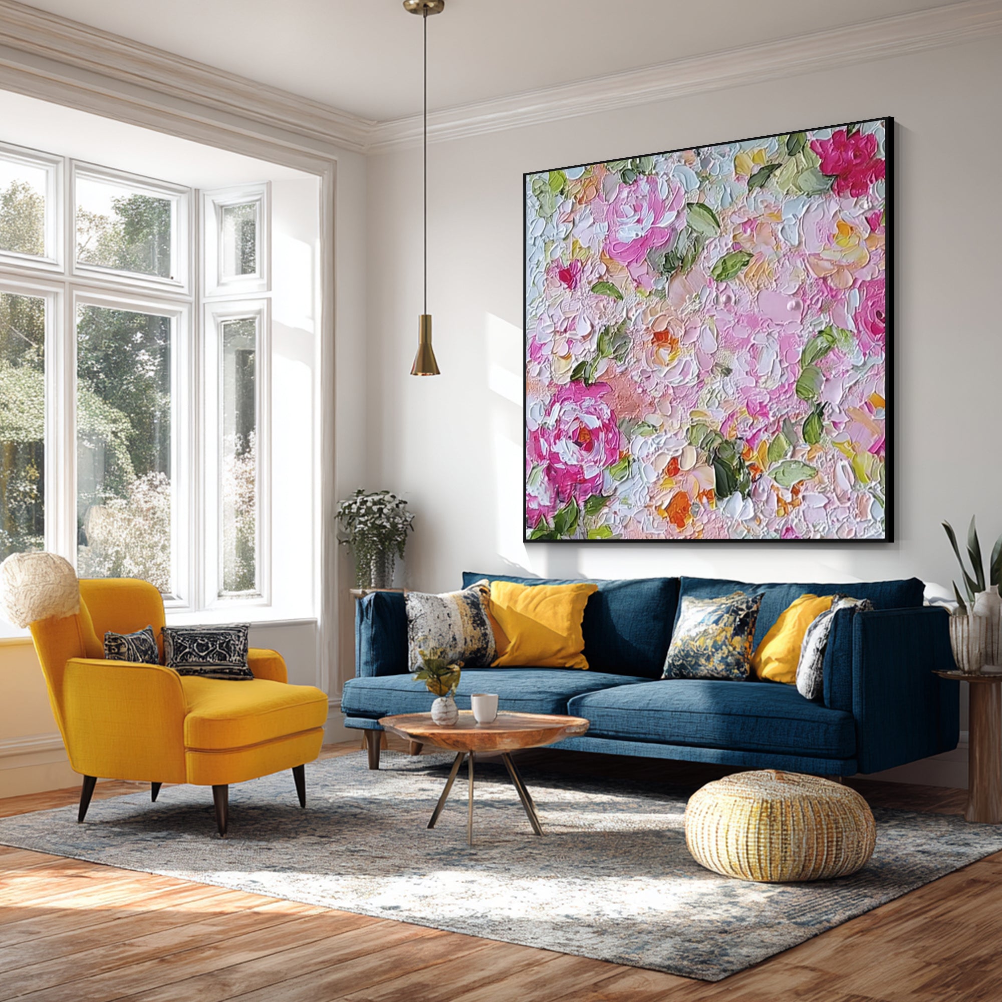 Flower wall art_YMA001