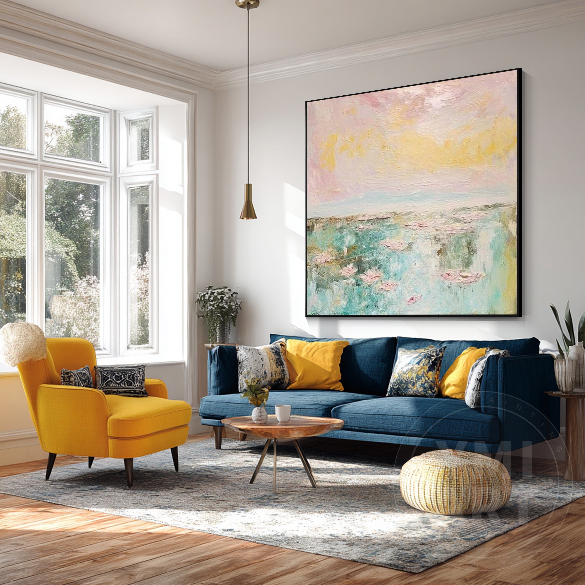 Soft coastal-inspired wall art for modern farmhouse and serene interiors.